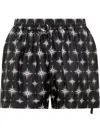 Amiri Shorts In Black Silk In Black