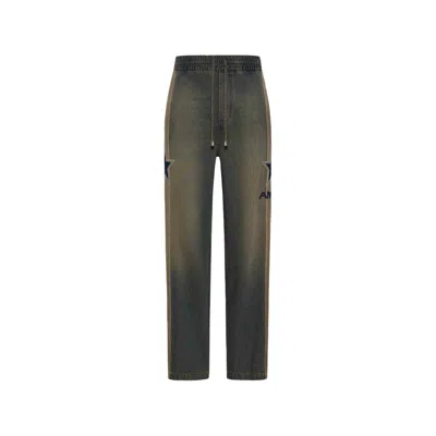 Amiri Jeans With Applique In Brown