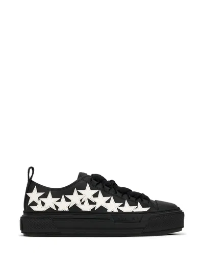 Amiri Stars Court Low Lace-up Sneakers In Black