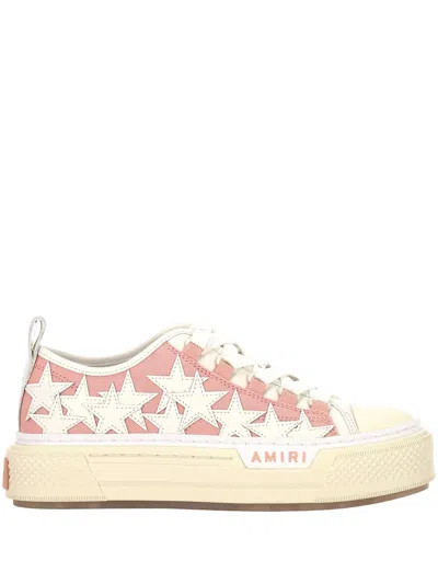 Amiri Stars Court Low Sneakers In Pink