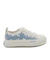 Amiri Stars Low-top Leather Sneakers In White