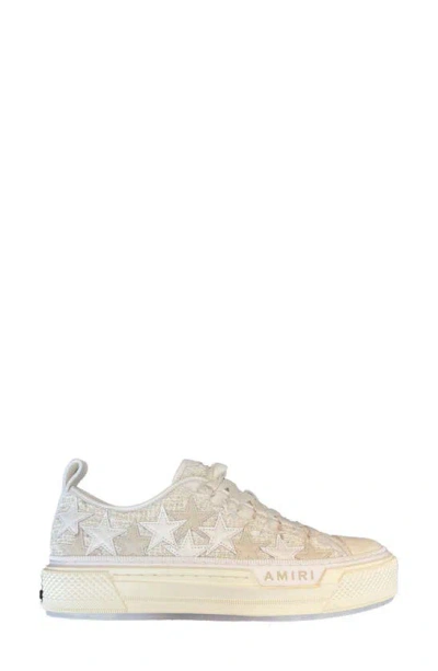 Amiri Stars Court Low Top Sneaker In Alabaster