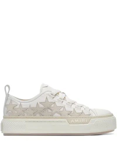 Amiri Stars Court Low Trainers In White