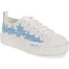Amiri Stars Low-top Leather Sneakers In Ocean Sky