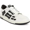 Amiri 'skel Top Low' White And Black Sneaker With Logo Patch On The Tongue And Contrasting Details On The In White Black