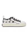 Amiri Denim Stars Low Top Platform Sneaker In White