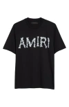 Amiri Man T-shirt Black Size L Cotton In Black