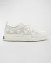 AMIRI STARS LOW-TOP MOHAIR CANVAS SNEAKERS