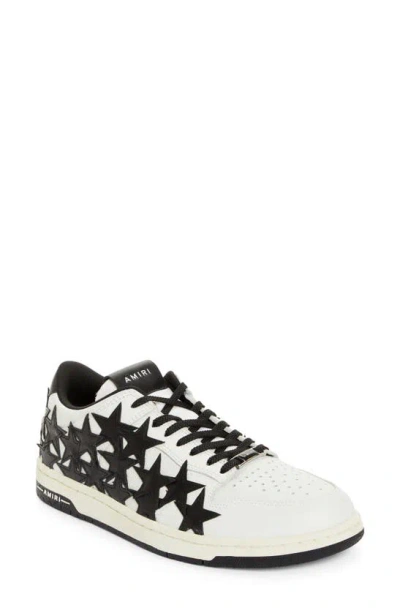 Amiri Stars Low Top Trainer In White/ Black