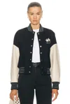Amiri Stars Colour-block Bomber Jacket In Black