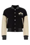 Amiri Stars Colour-block Bomber Jacket In Black