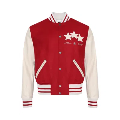 Pre-owned Amiri Stars Varsity Jacket 'red' | Men's Size M