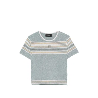 Amiri Steel T-shirt In Gray