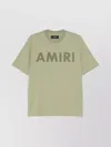 Amiri Stencil Crewneck Short Sleeves T-shirt In Green