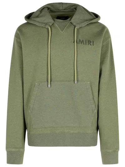 Amiri 'stencil' Green Cotton Sweatshirt