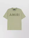 Amiri Stencil Crewneck Short Sleeves T-shirt In Green