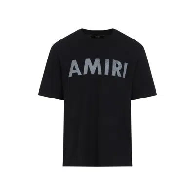 Amiri Stencil Print T Shirt In Black