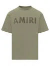 Amiri Stencil Tee In Green