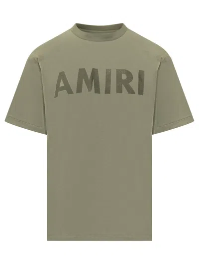 Amiri Stencil Tee In Green