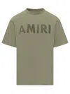 Amiri Stencil Tee In Green