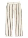 Amiri Stitch Flare Track Pants In Neutrals