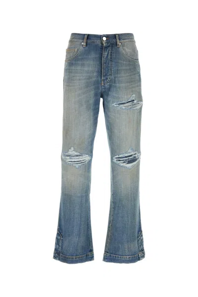 Amiri Straight Flare Mx1 Jeans In Blue
