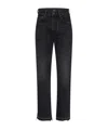 Amiri Straight Cut Loose Jeans In Black