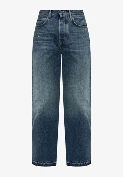 Amiri Straight-leg Faded Jeans In Blue