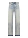 Amiri Bandana Repair Mid-rise Straight-leg Jeans In Blue