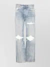 Amiri Straight Leg Mid-rise Distressed Trousers