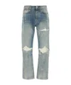 Amiri Straight Mx1 Distressed Jeans In Multi