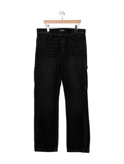Pre-owned Amiri Straight-leg Jeans In Black