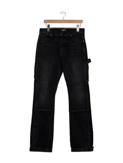 Pre-owned Amiri Straight-leg Jeans In Black