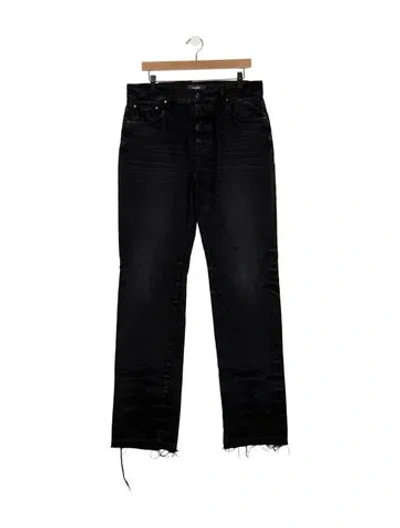Pre-owned Amiri Straight-leg Jeans In Black
