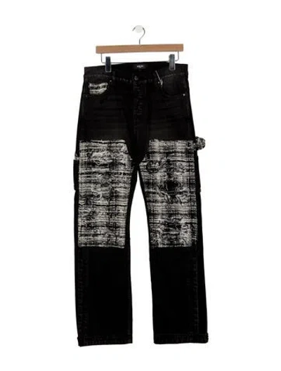 Pre-owned Amiri Straight-leg Jeans In Black