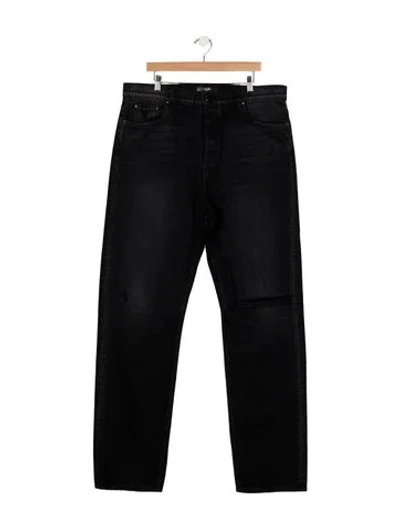 Pre-owned Amiri Straight-leg Jeans In Black