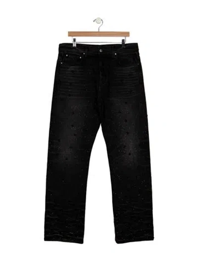 Pre-owned Amiri Straight-leg Jeans In Black