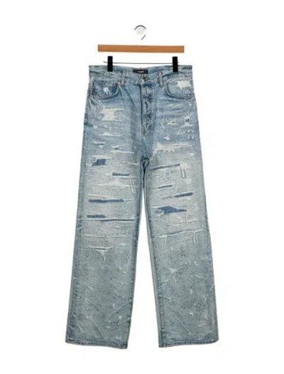 Pre-owned Amiri Straight-leg Jeans In Blue