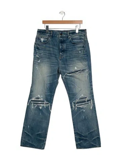 Pre-owned Amiri Straight-leg Jeans In Blue