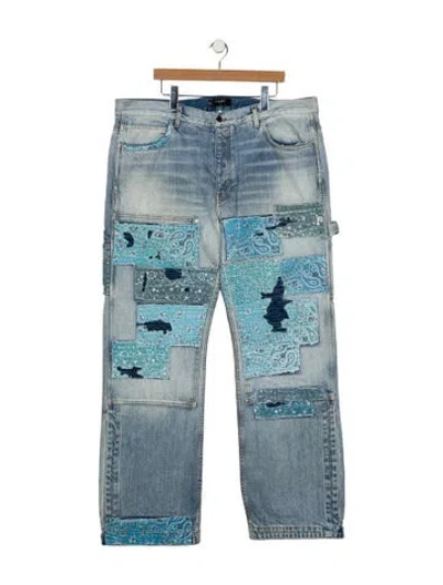 Pre-owned Amiri Straight-leg Jeans In Blue