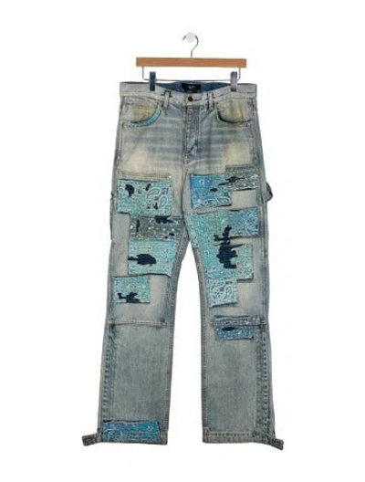 Pre-owned Amiri Straight-leg Jeans In Blue