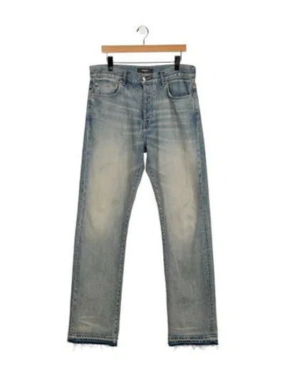 Pre-owned Amiri Straight-leg Jeans In Blue