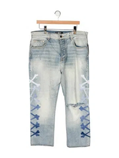 Pre-owned Amiri Straight-leg Jeans In Blue