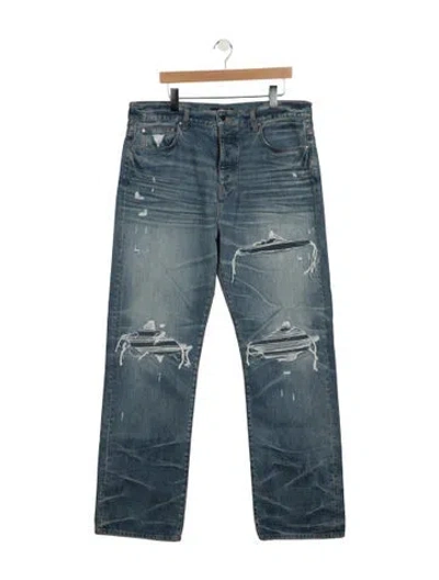 Pre-owned Amiri Straight-leg Jeans In Blue