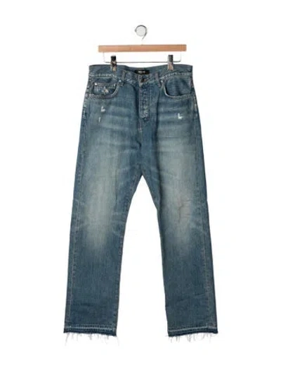 Pre-owned Amiri Straight-leg Jeans In Blue