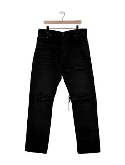 Pre-owned Amiri Straight-leg Jeans W/ Tags In Black