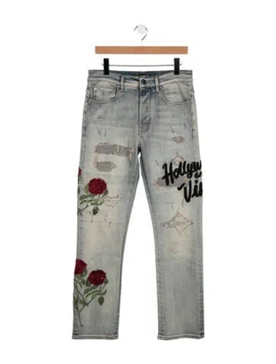 Pre-owned Amiri Straight-leg Jeans W/ Tags In Blue