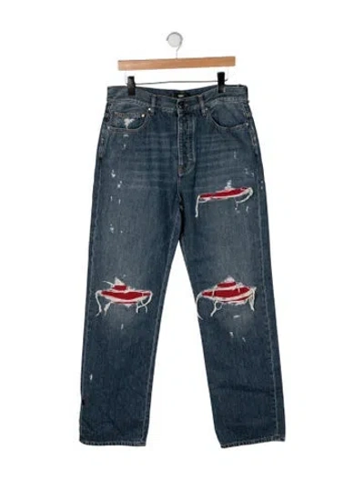 Pre-owned Amiri Straight-leg Jeans W/ Tags In Blue