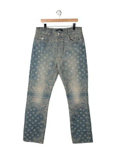 Pre-owned Amiri Straight-leg Jeans W/ Tags In Green