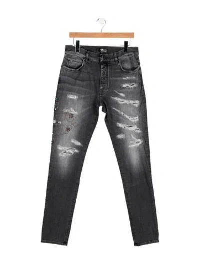 Pre-owned Amiri Straight-leg Jeans W/ Tags In Grey